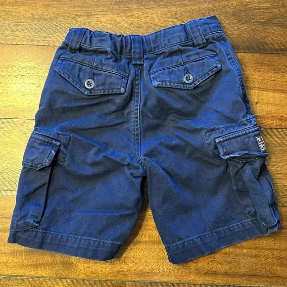 POLO RALPH LAUREN TODDLER 4T BLUE CARGO SHORTS - Picture 4 of 5